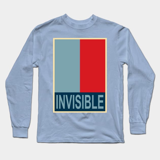 Invisible Man for President Long Sleeve T-Shirt by Ed's Craftworks